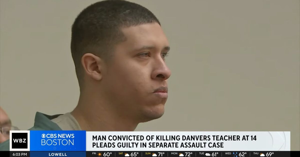 Philip Chism in court. (Courtroom screenshot from WBZ/YouTube)