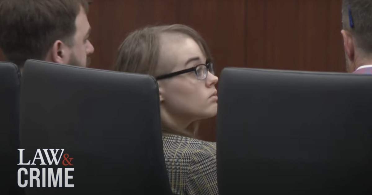 Morgan Geyser looks on in court