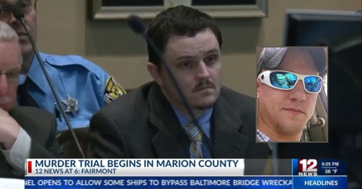 John Lee Wolfe, pictured in court, was found guilty of orchestrating the murder of Henry Silver, inset. (Courtroom screenshot from WBOY 12 News/YouTube; Victim