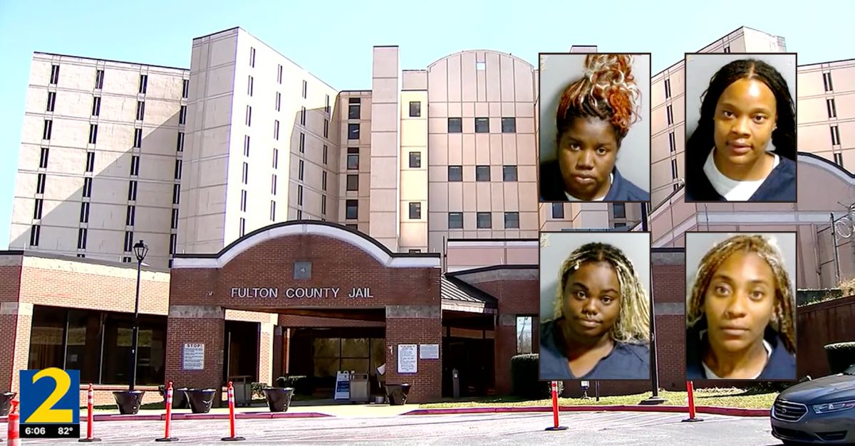 Top, left to right: Breaisha Tate and LaQuna Ballard. Bottom, left to right: Regina Harris and Anizya Silas (Fulton County Sheriff