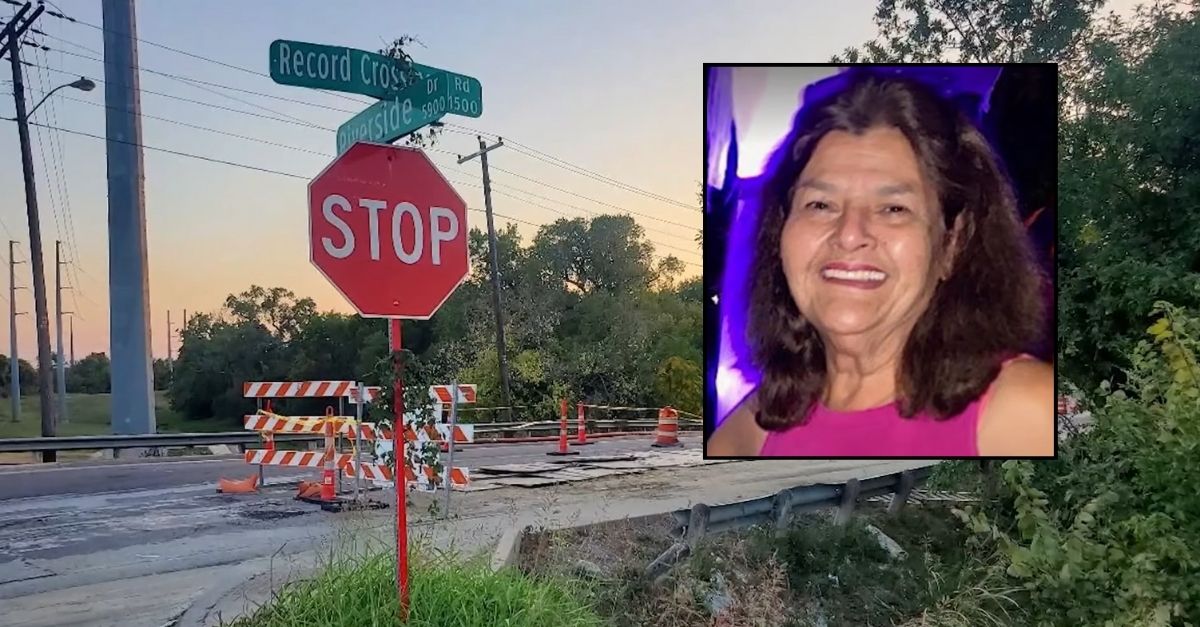 Teresa Gonzales fell into a manhole cover in Dallas, Texas