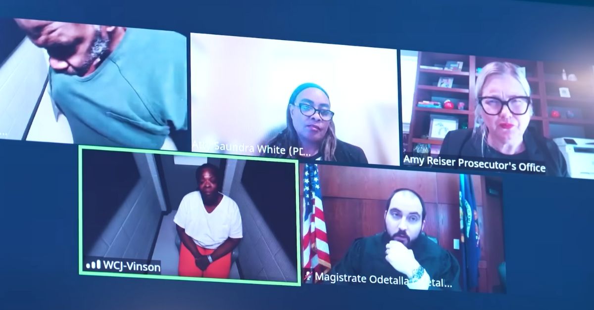 Video arraignment of Shuvonne VInson 