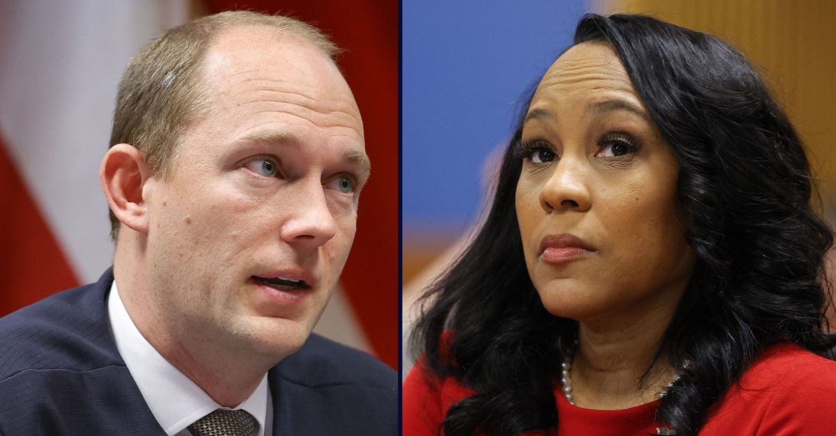 Scott McAfee, on the left; Fani Willis, on the right