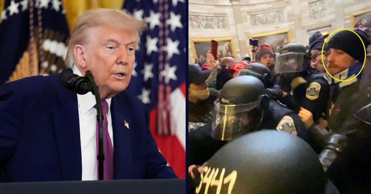 Donald Trump, on the left; Kyle Colton, on the right.