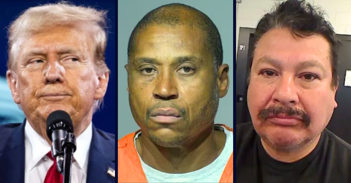 Left: Donald Trump speaks at the annual Road to Majority conference in Washington, DC, in June 2024 (Allison Bailey/NurPhoto via AP). Center: Demetric Scott (Milwaukee County). Right: Ramon Morales Reyes (Department of Homeland Security).