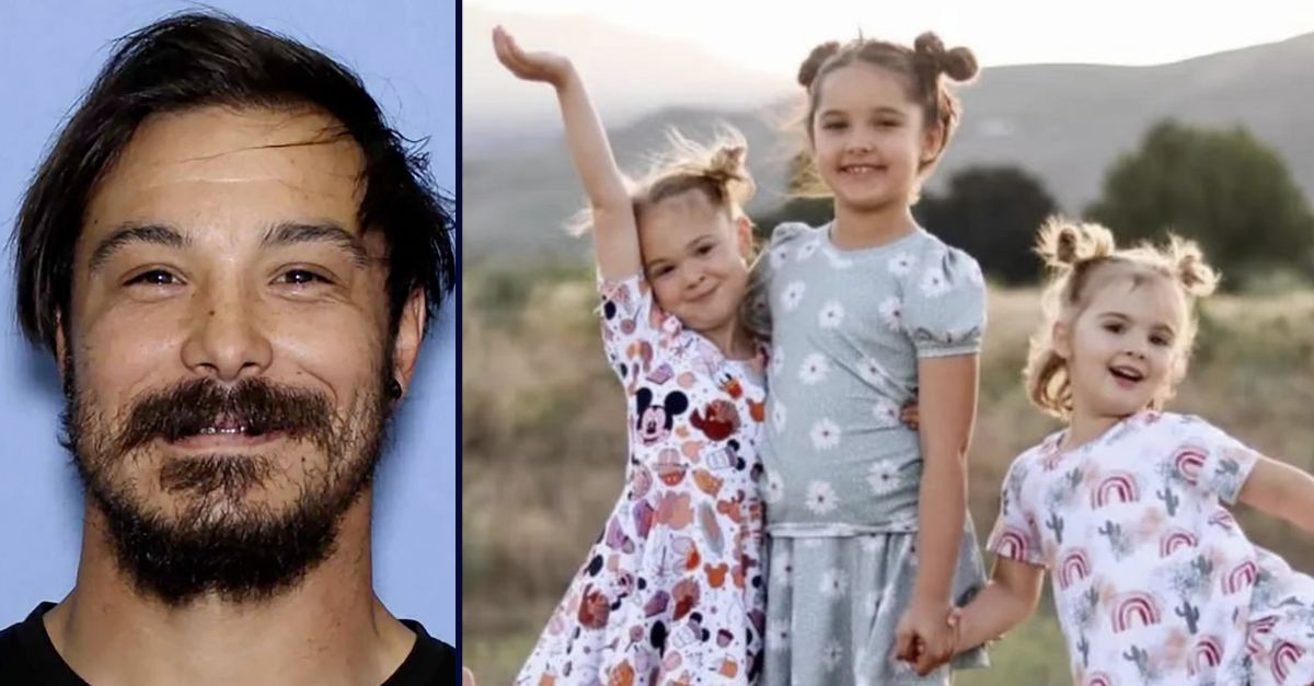 Travis Decker and his three daughters
