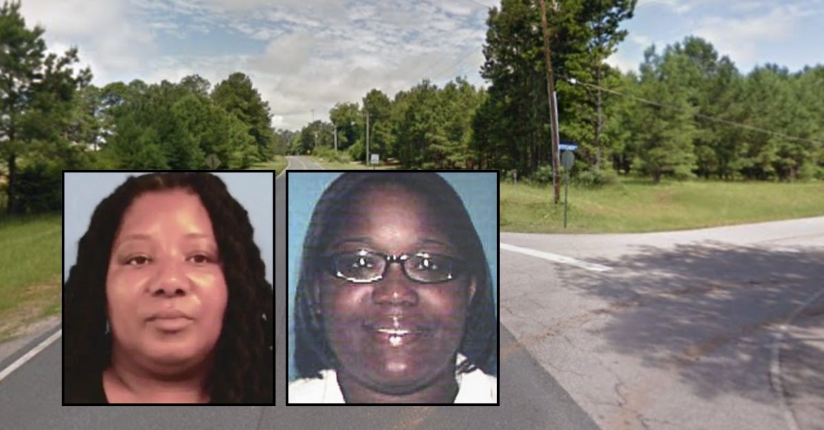 Left inset: Angel Thompson (Troup County Sheriff