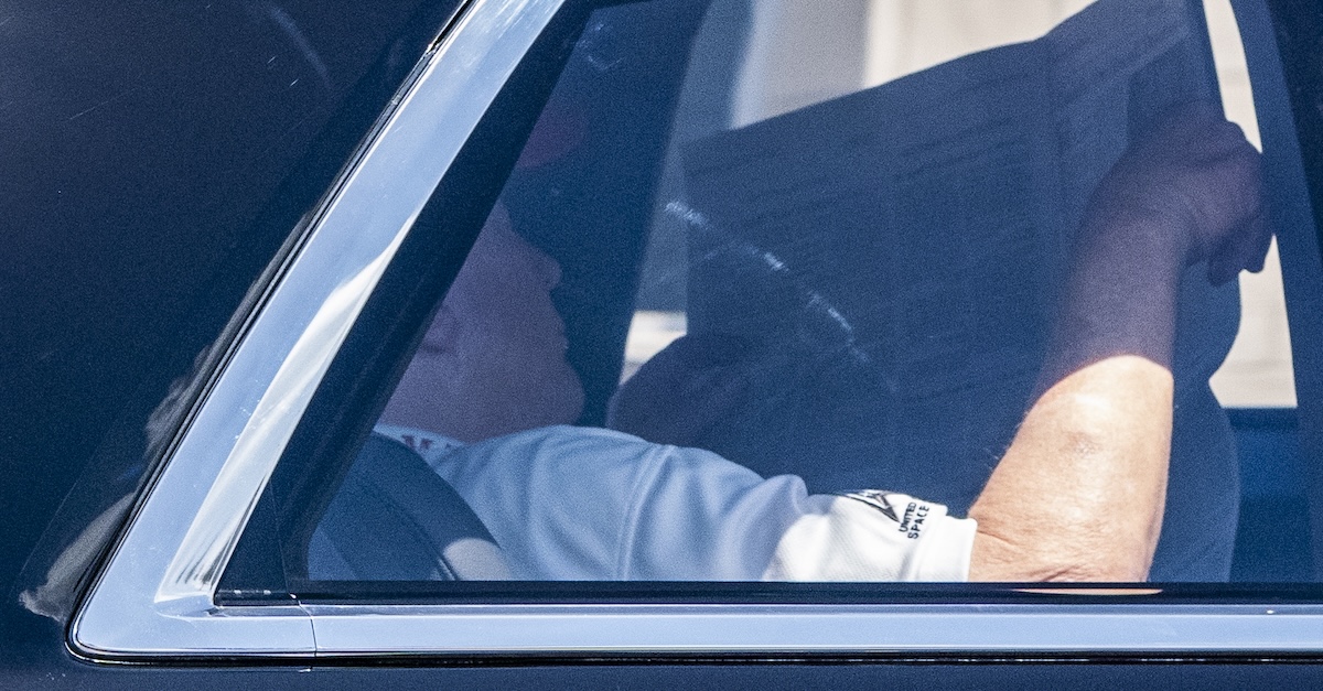 Donald Trump reading a copy of the Wall Street Journal 