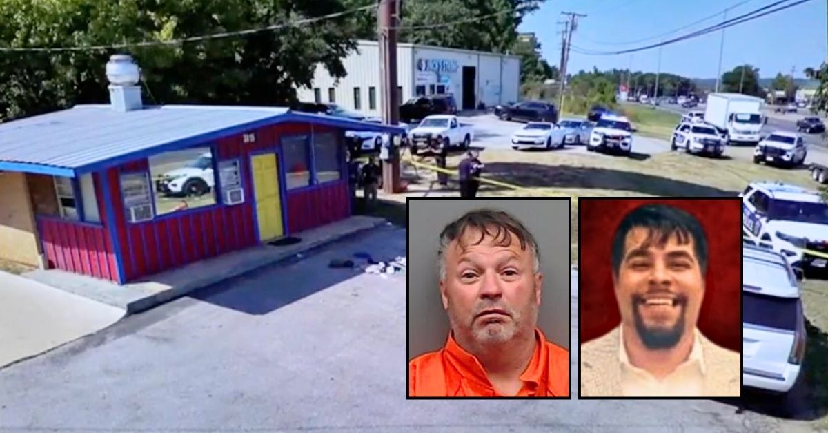Left inset: Scotty Goble (Smith County Sheriff