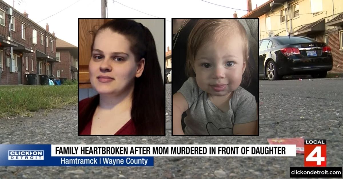 Woman murdered by ex in front of their baby