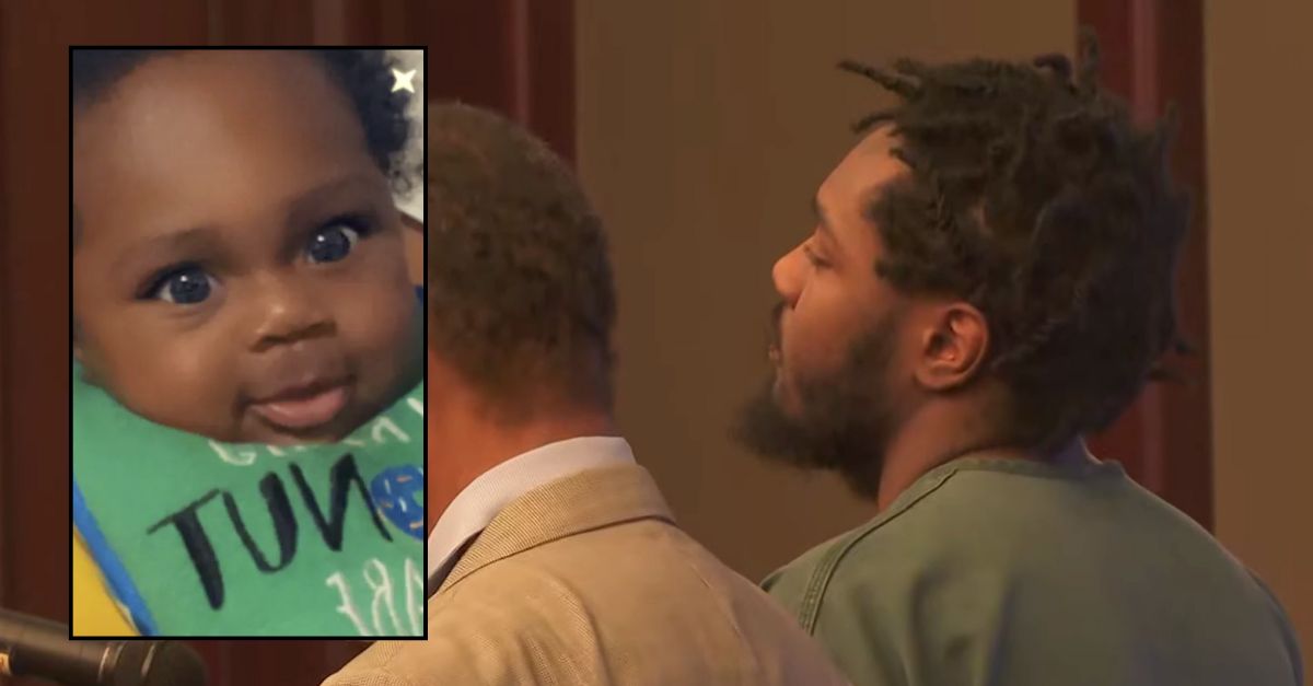 Man who ran over infant son pleads guilty