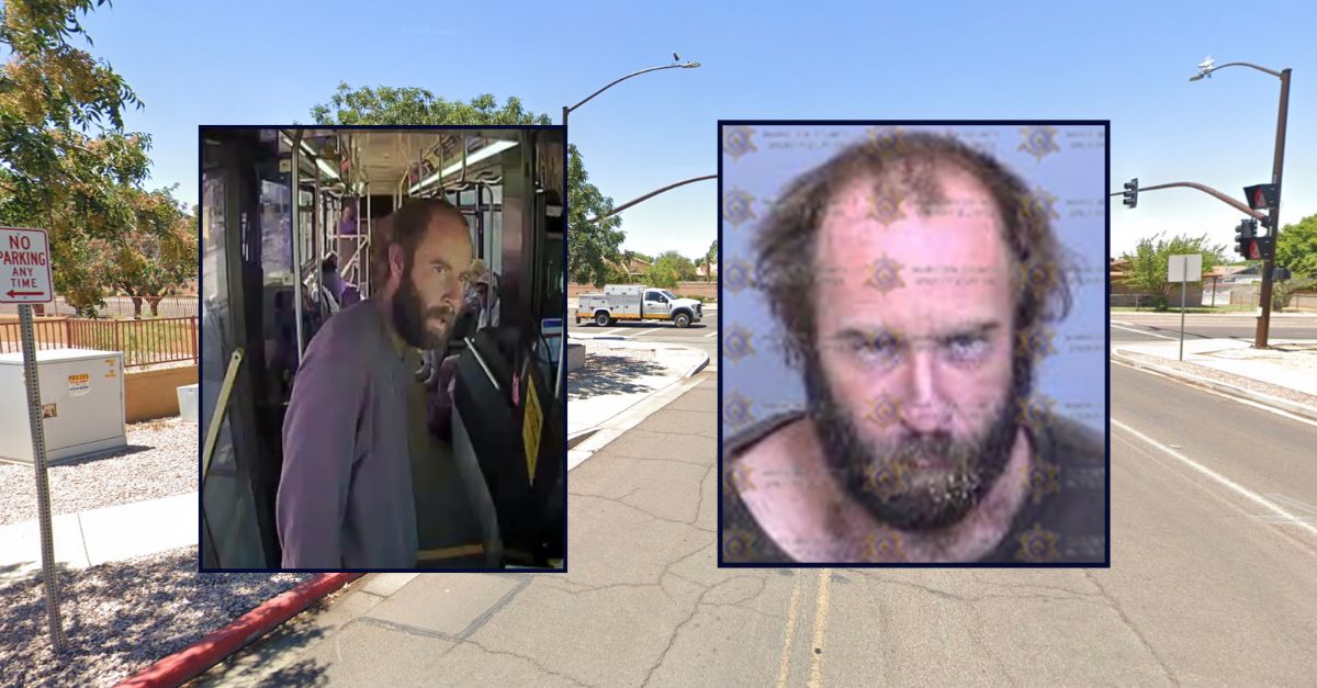 Christopher Leon appears in two images against an image of an intersection in Arizona.