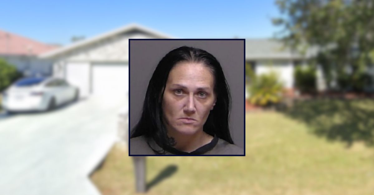Kayla Conner inset against an image of home in Florida