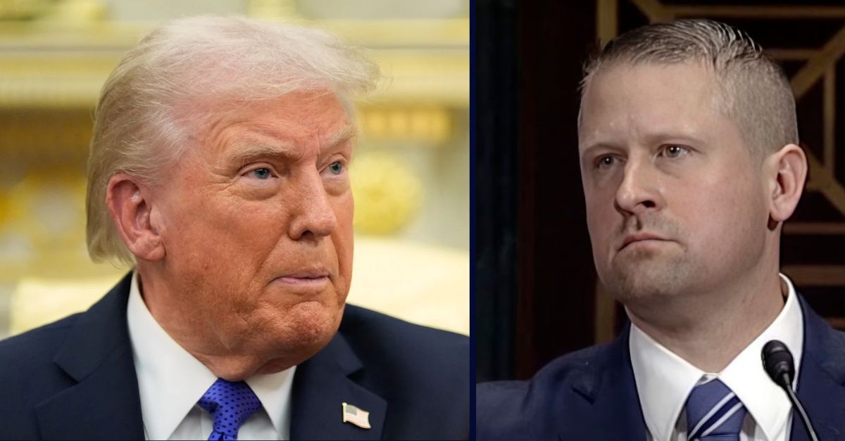 Left to right: Donald Trump and Matthew Kacsmaryk.