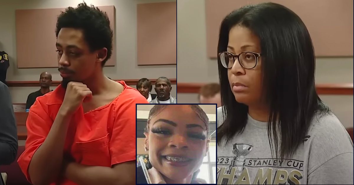 Main, left to right: Jalen Pendergrass and Charla Pendergrass (WXYZ). Inset: London Thomas (CrimeStoppers).