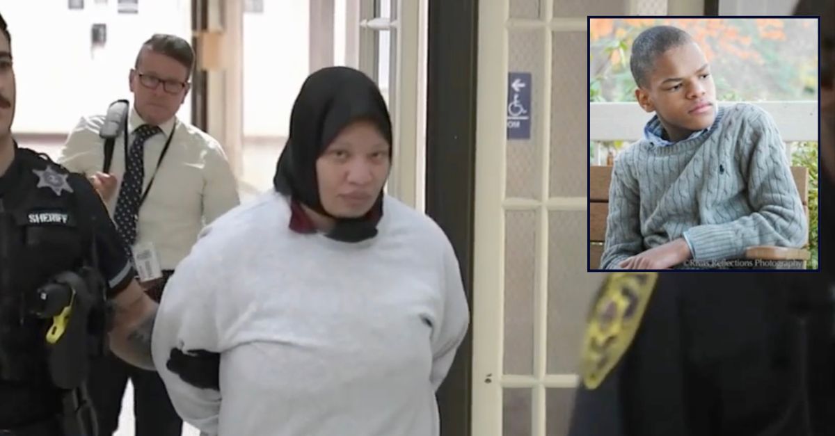 Sherrilynn Hawkins appearing in court in October 2025 (WPVI). Inset: Tylin Hatchett (WPVI).