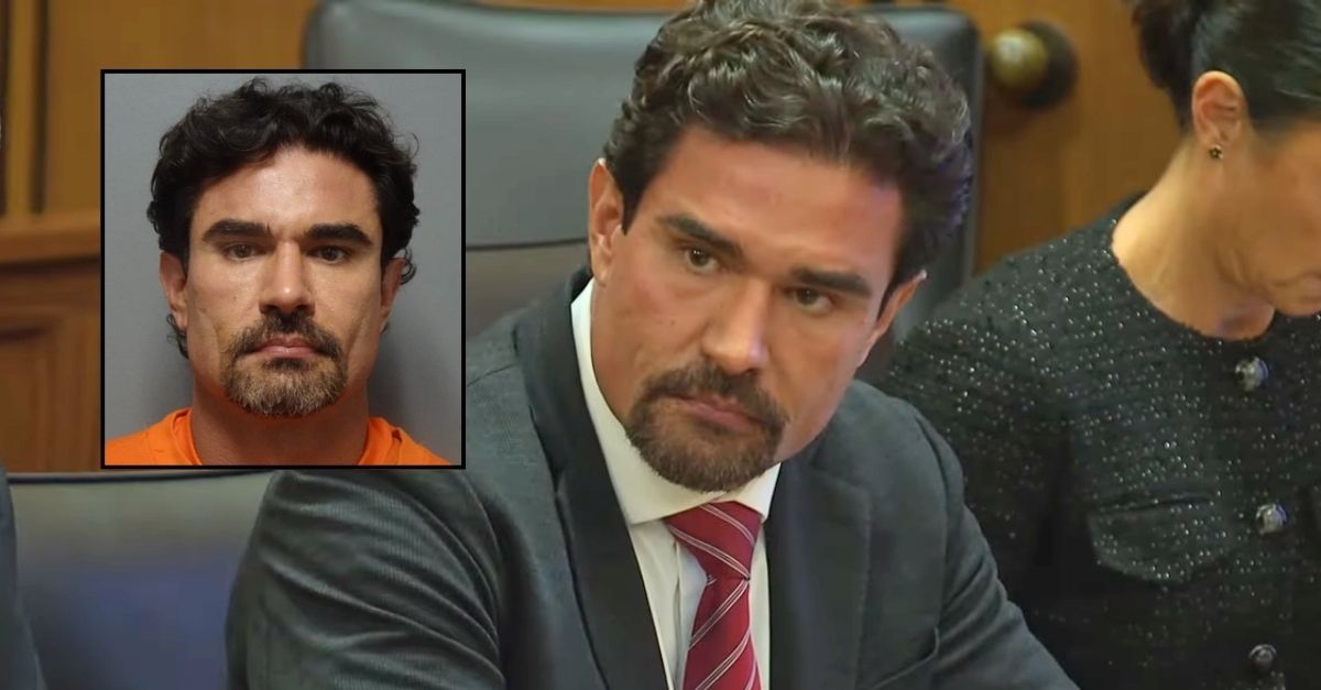 Inset: Robert "Bobby" George (Cuyahoga County Sheriff's Department). Background: Robert George in court for his sentencing on Monday, Nov. 3, 2025, in Cleveland, Ohio (WKYC/YouTube).