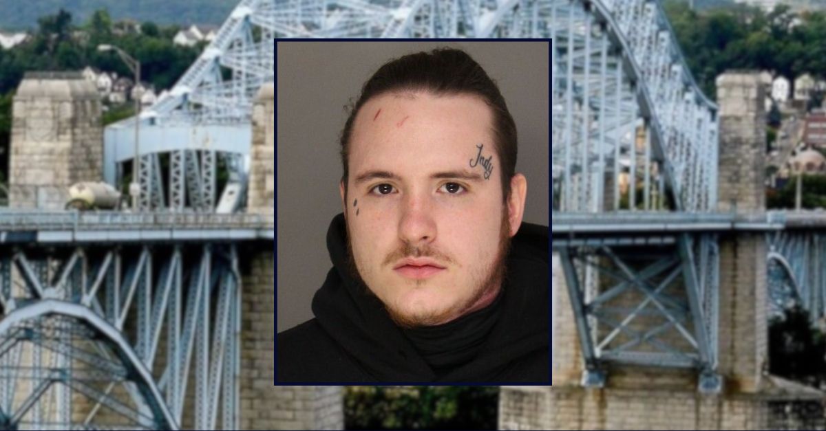 Justin Daugherty appears inset against an image of McKees Rocks, Pennsylvania.