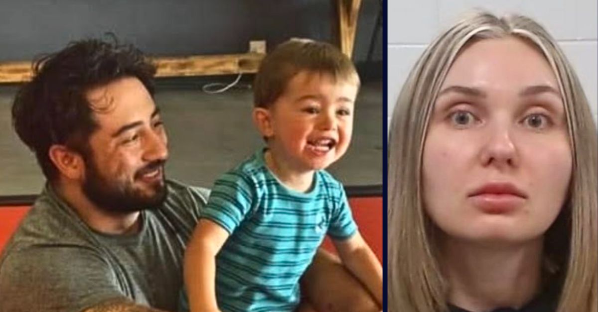 Left: Dahrian Zamora and his son Dawson Zamora (Facebook). Right: Chelsea Berg (Collin County Jail).