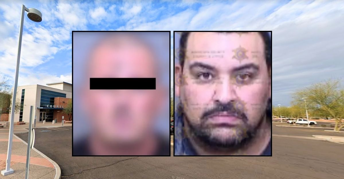 Left inset: Mugshot of husband who allegedly used Reddit to solicit men to rape his wife. Right inset: Evan Torres, one of the men who was allegedly solicited (Maricopa County Sheriff