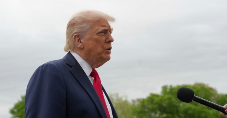Donald Trump speaks during Egg Roll.