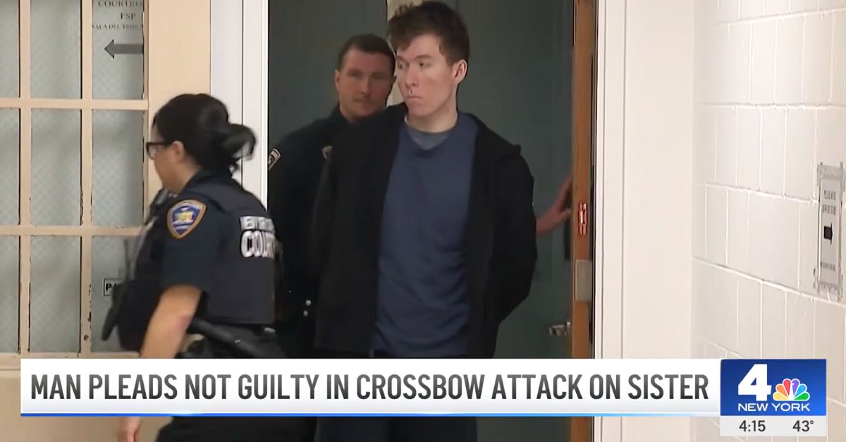 Man allegedly tried to kill sister with crossbow