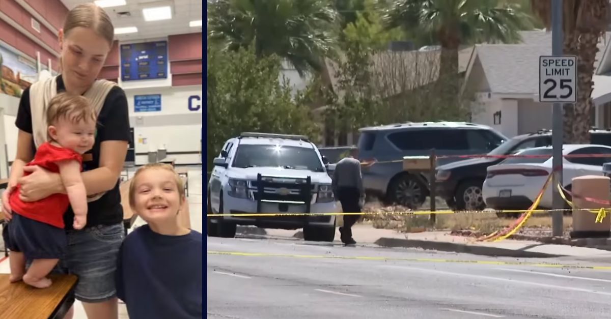  Police astatine  the Arizona location  wherever  Andrea Davis killed her 2  children and past    herself (AZFamily/YouTube).