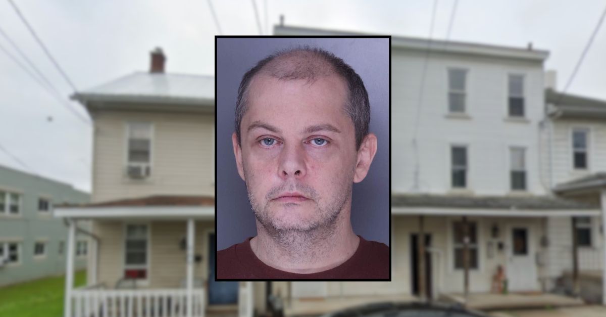 Robert Zimmerman appears successful  a booking photograph  inset against an representation  of a residence successful  Pennsylvania.