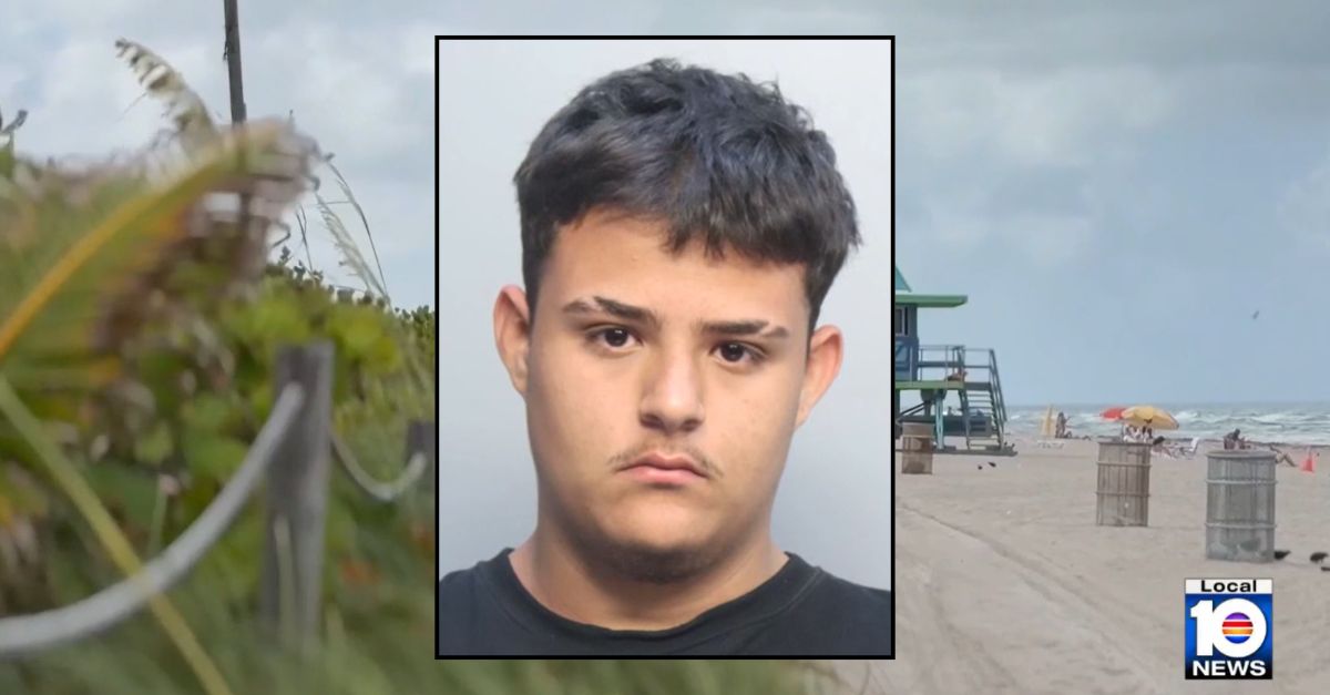 Teen arrested after beach fight