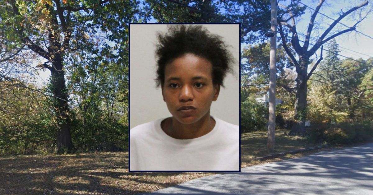 Kelisha Reeves appears successful  a booking photograph  inset against an representation  of a residential thoroughfare  successful  Missouri.