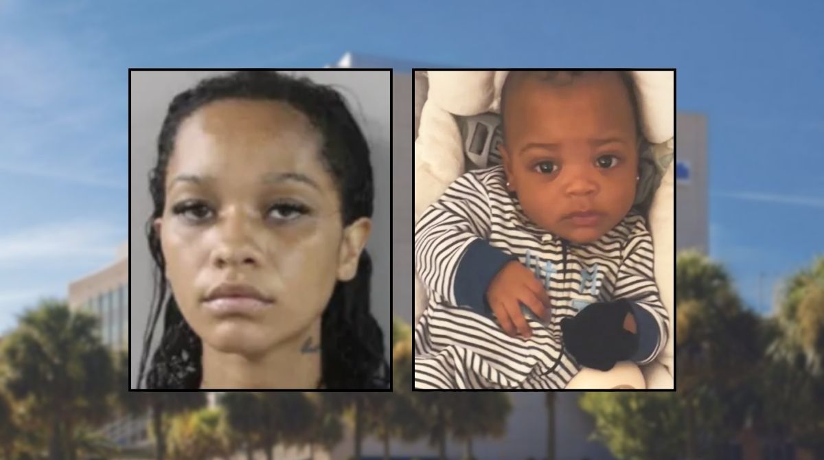 Mom allegedly threw baby into playpen