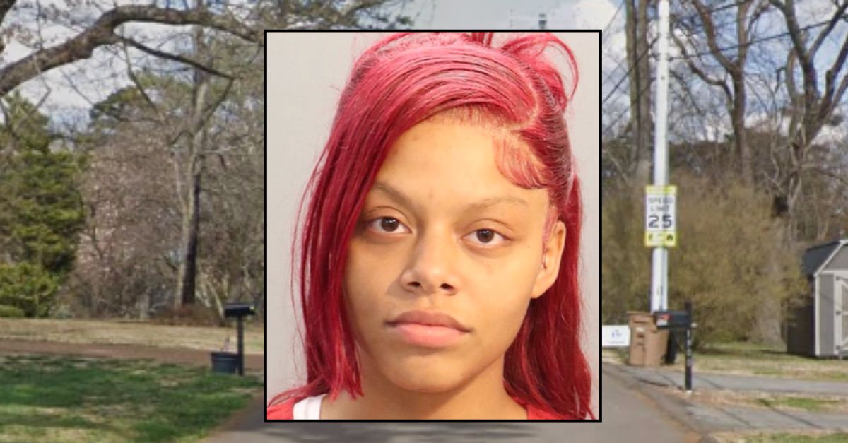 Inset: Ashlynn Taylor (Knoxville County Sheriff's Office). Background: The area in Tenn. where Taylor allegedly left her baby in a car unattended (Google Maps).