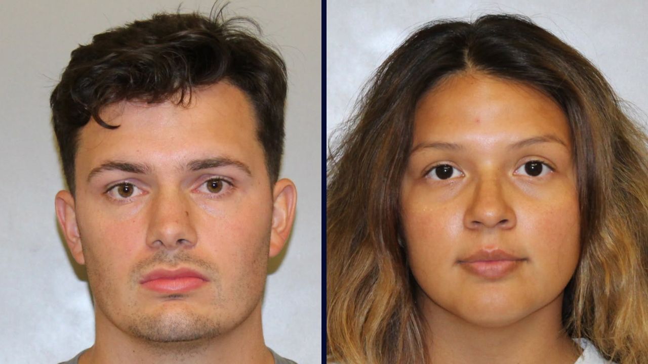 Left: Andrew Dick. Right: Feather Roberts (Glenpool Police Department).