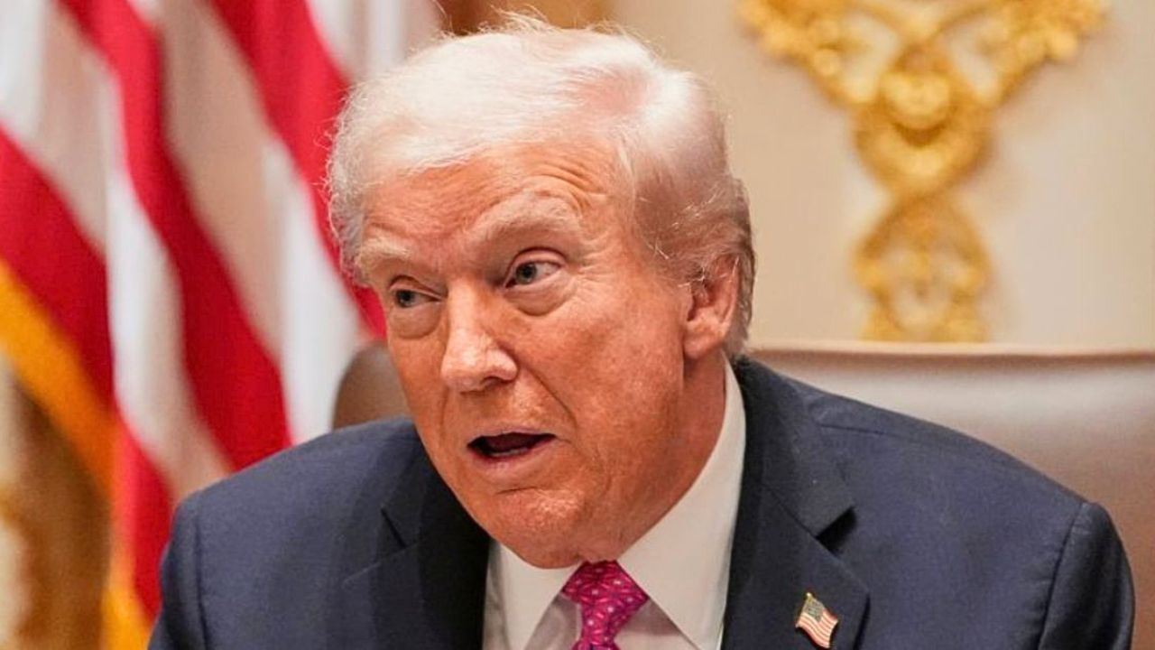President Donald Trump speaks in the Cabinet Room of the White House, Friday, Oct. 17, 2025, in Washington (AP Photo/Alex Brandon).