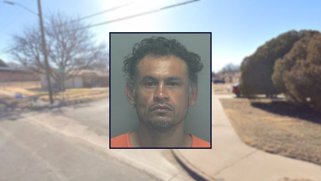 Leonard Torres inset against a residential street in Texas.